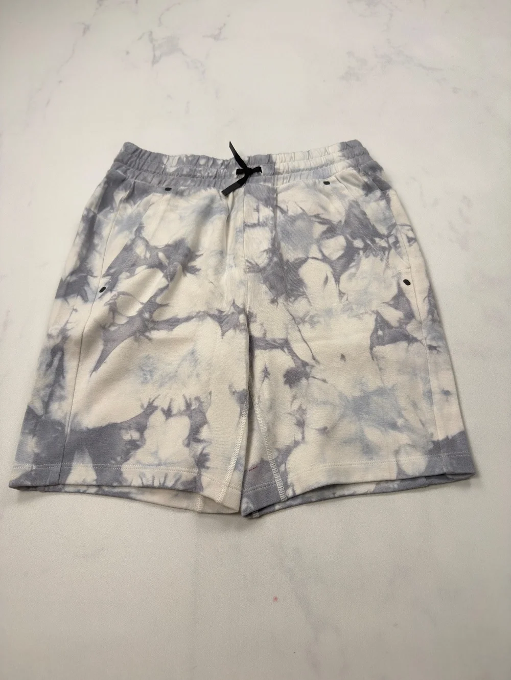 Gap Teen Athletic Shorts Gray White 2010s Loose Fit - Boys 14 16